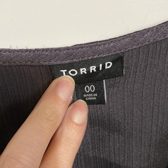 Torrid Surplice Babydoll Blouse - Picture 8 of 9